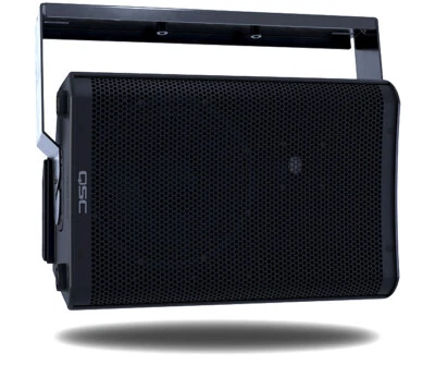 QSC CP8 Active 8" 1000W Amplified 2-Way Compact Powered Speaker + CP8YM-BK Yoke - Image 1 of 4