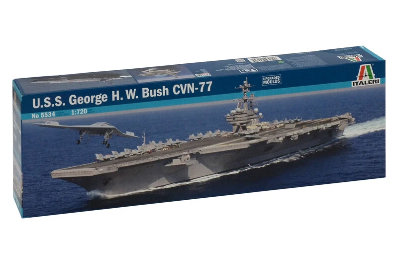 Italeri 5534 1/720 Model Kit US Aircraft Carrier U.S.S George H.W. Bush CVN-77 - Image 1 of 1