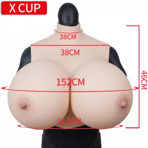 X Tasse riesige Boobs S Tasse Silikon Brustformen Brustschild Crossdresser Drag Queen - Bild 1 von 14