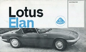 Lotus Elan 1600 UK market launch sales brochure 1962 - Picture 1 of 1