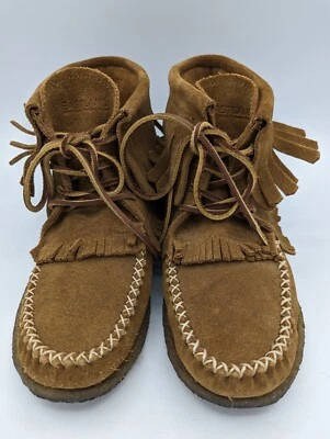 Женские замшевые мокасины Eastland Aztec 1955 размер 7 М бахрома ботильоны см. описание - Изображение 1 из 4