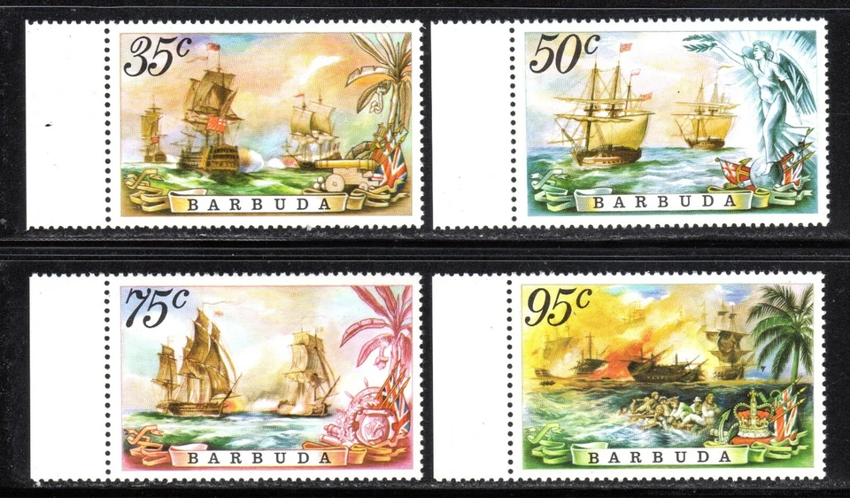 1975 Barbuda SC# 209-212- Battle of the Saints - M-NH - Image 1 of 1