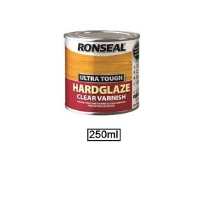 Ronseal Paint - HARDGLAZE Ultra Tough Varnish - Quality Clear Varnish - 4 Sizes