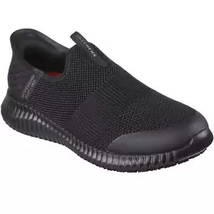 Zapatos de trabajo Skechers para mujer 108127 Cessnock Gwynedd sin cordones negros - Imagen 1 de 7