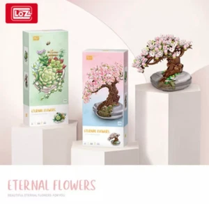 Loz Brick Building Block Bouquet-Eternal Flowers-Self MOC - Micro Plants - Picture 1 of 9