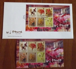 Guernsey: W.J. Caparne (Artist) - Presentation Mini-Sheet & FDC - VGC - Picture 1 of 1