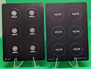 4x Tarjeta perforada (#1 y 2) | FICHA | +1 Contador de Escudo SNC | Tarjeta Mágica de Magic The Gathering - Imagen 1 de 1