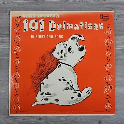 Walt Disney's 101 Dálmatas Disco de Vinil em História e Canção 1963 LP Álbum Disney - Imagem 1 de 4