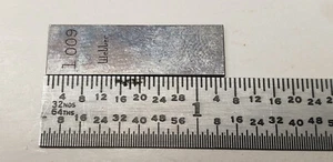 1.009 mm WEBBER Rectangle Steel Gage Gauge Block - Picture 1 of 2