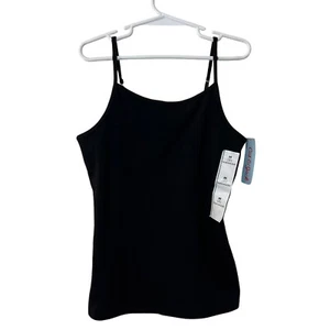 Cat & Jack NWT Girls Plain Black Cami Tank Top Medium 8 Stretch Pullover Neutral - Picture 1 of 4