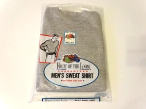 Vintage 1950s 1960s FRUIT OF THE LOOM Crewneck Sweatshirt S 34-36 New Old Stock - Bild 1 von 15