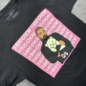 Rappers With Puppies Drake 1 800 Chow Mens MD Black Shirt Excellent Shape - Picture 1 of 7