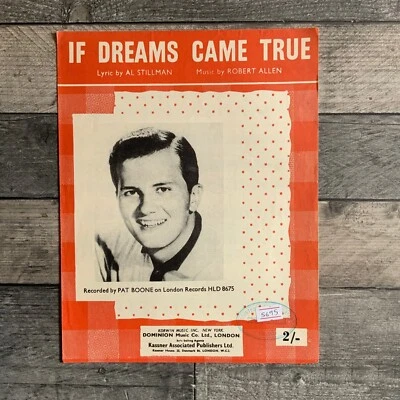 If Dreams Came True Lyrics By A. Stillman Music R.Allen Piano Vocal Chords  - Image 1 of 3