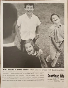 Southland Life Insurance Company 1964 anuncio de colección 14x10 estás un poco más alto - Imagen 1 de 1