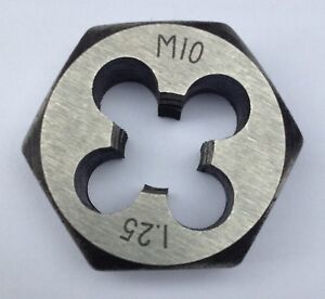 1” / 25mm Hexagonal Die Nut Metric M2 M3 M4 M5 M6 M7 M8 M10 M12 1.0 1.25 1.5 