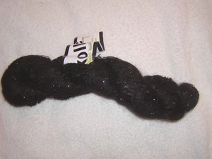 Kollage Yarns - Inspiration - Mohair~ Rayon. BLACK. 150 yards per skein - Picture 1 of 3