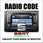 Seat Codes Radio Anti-Theft Unlock Stereo Series Mfd Rns310 Rcd510 Pin Service