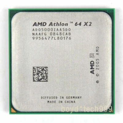 AMD Athlon 64 X2 5000+ CPU 2.6GHz 1000MHz Socket AM2 ADO5000IAA5DO ADO5000IAA5DU - Image 1 of 3