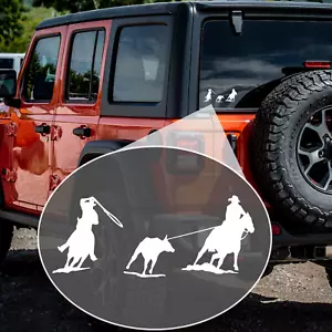 Team Roping (W4) Vinyl Decal Sticker Car/Truck Laptop/Netbook Window - Picture 1 of 6