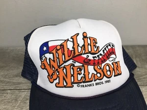 1982 Willie Nelson & Family Tour SnapBack Cap Mütze Franks Bros Musik Vintage - Bild 1 von 8