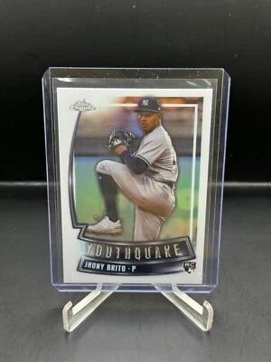 2023 Topps Chrome Jhony Brito Rookie Youthquake #YQ59 Yankees - Image 1 of 2