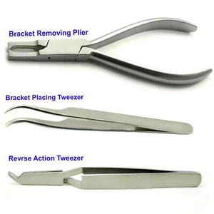 Orthodontic Bracket Placing Reverse Action Tweezers Mathieu 394 Needle Holder  - Picture 1 of 4