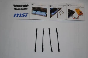 MSI V-check Cable  measure CPU voltage with CPU point and GND  - Picture 1 of 2