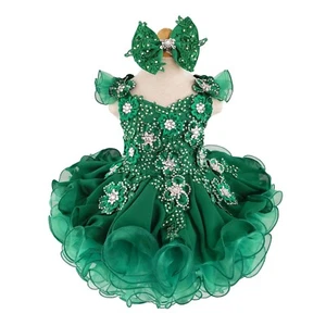 Jenniferwu Handmade Beaded Dresses Birthday Princess Dress for Girls - Picture 1 of 7