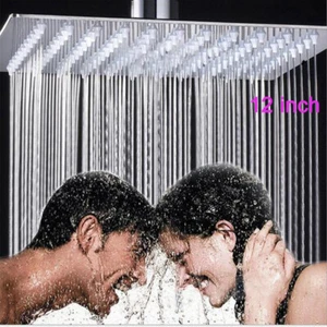 Cabezal de ducha Ultraslim de acero inoxidable cabezal de ducha 300 X 300 mm cabezales de ducha - Imagen 1 de 11