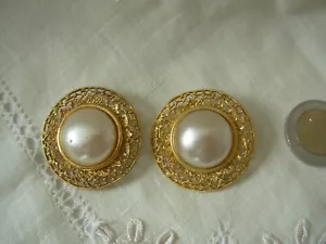 Gros Boutons Anciens Métal lot de 2 (BOUT.77) - Imagen 1 de 5