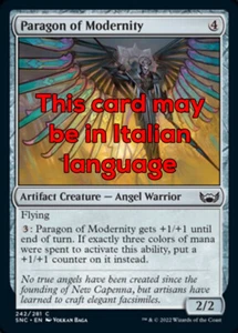 MTG 4x PARAGON OF MODERNITY EXC - ESEMPLARE DI MODERNITÀ 242 - SNC - MAGIC - Picture 1 of 1