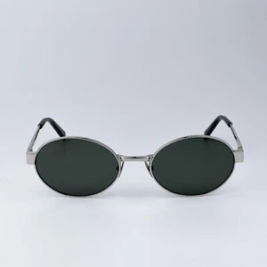 Saint Laurent Men Sunglasses Silver Grey Oval SL692 002 BRAND NEW - Picture 1 of 13