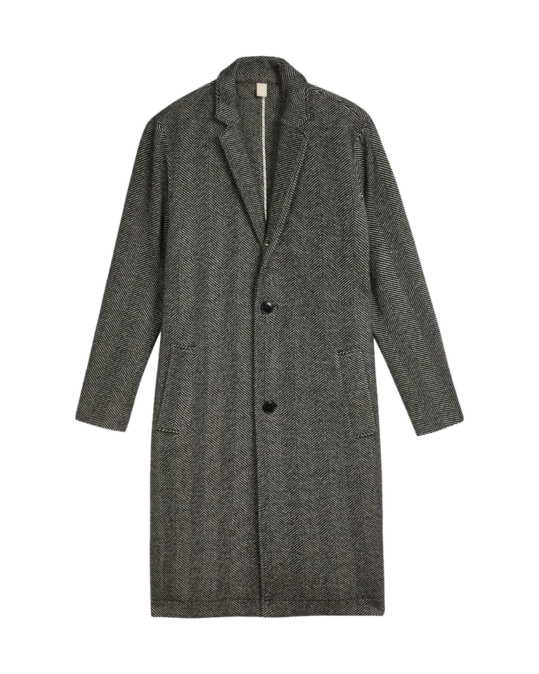 Ted Baker Men's Travers  Herringbone Weave Overcoat Coat 71% Wool - Image 1 of 3