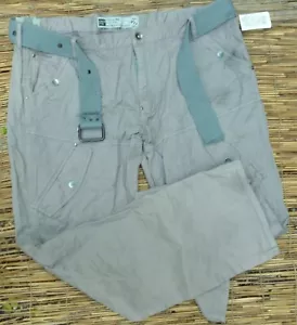 PANTALONES ROYAL PREMIUM PARA HOMBRE DE LONA ELÁSTICA GRANDES BOLSILLOS CARGO CON CINTURÓN LAZO ETIQUETA NUEVA - Imagen 1 de 5