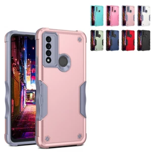For TCL 20 XE Hybrid Armor Hard PC Drop Protection Shockproof Phone Case Cover - Photo 1 sur 20