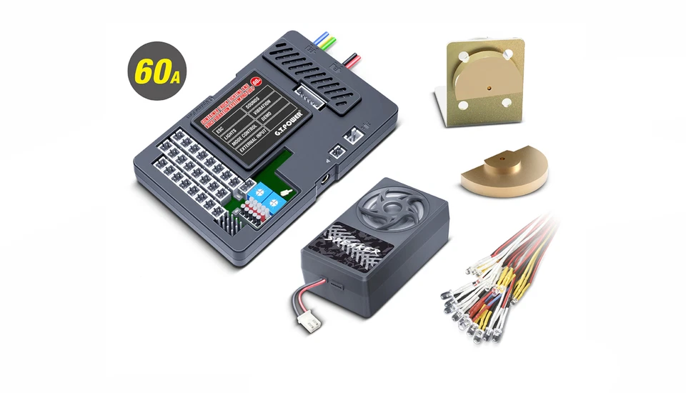 Multifunktionseinheit Soundmodul + Licht Modul Passend für Tamiya Truck - LKW - Bild 1 von 1