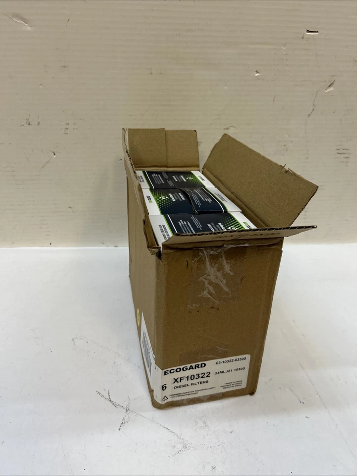 6件装ECOGARD XF10322优质柴油燃料过滤器雪佛兰索罗德2500 HD 6.6L — 第 1/3 张图片