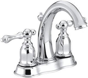 Kohler 13490-4-CP Kelston Two-Handle Centerset Bathroom Faucet, Polished - Picture 1 of 1