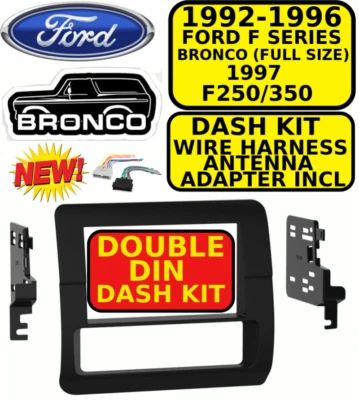 95-5701 METRA DOUBLE DIN CAR STEREO RADIO DASH KIT Ford F SERIES & Bronco 92-97  - Image 1 of 4