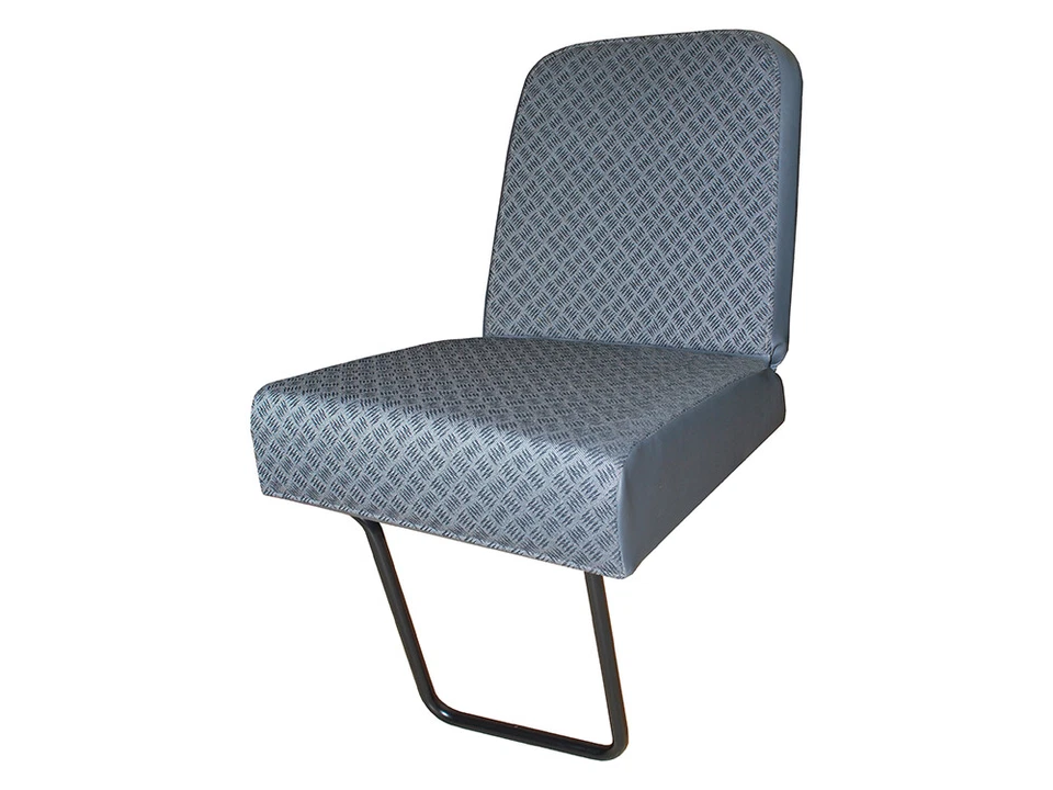 Rear Folding in Facing Seat Grey Techno Twill for Land Rover Defender DA4075T