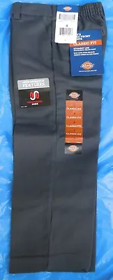 Pantalones Dickies 21/22" x 17" Clásicos Frente Plano Gris Carbón Talla 4 Foto 1 de 4