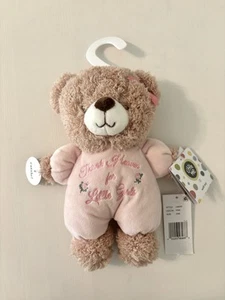 Little Me Bear Thank Heaven For Little Girls Baby Plush Rattle Soft Toy Lovey - Picture 1 of 17