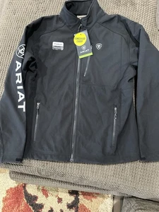 Ariat Jacket Logo 2.0 Patriot Softshell Water Resistant USA Workwear Men's M - Picture 1 of 7