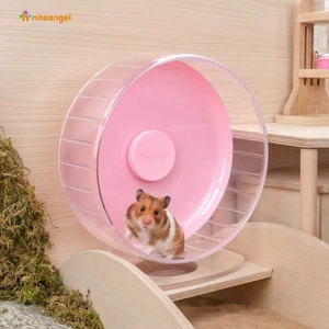 Niteangel Super-Silent Hamster Exercise Wheels: - Quiet Spinner (M, Pink) - Picture 1 of 7