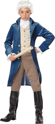 NEW CA Costumes George Washington Childs Halloween  Costume Youth XL 12-14 - Image 1 of 4