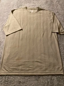 T-shirt uomo king size taglia XL in rayon marrone - Foto 1 di 6