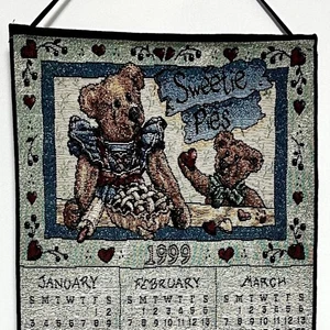 Calendario tapiz Boyds Bears & Friends 1999 compatible con 2027 29,5" H - Imagen 1 de 4
