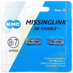 2 KMC 7.1mm 8/7-Speed Missing Link Bike Chain Links fits SRAM KMC Z8.1 Two-Pack - Picture 1 of 3