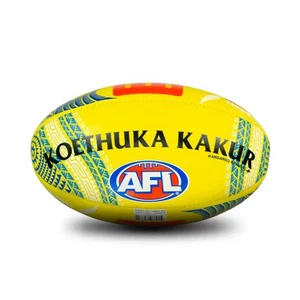 Sherrin 2024 Sir Doug Nicholls Round Soft Touch Football - Yellow - Picture 1 of 4