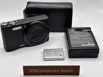 [Near Mint in Case] Ricoh CX3 10.0MP Wide 10.7x Compact Digital Camera - Black - Image 1 of 4